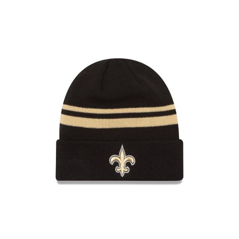 NFL New Orleans Saints Cuff Knit (TXQ5168) - Black New Era Beanies